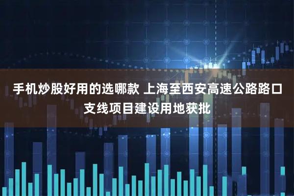 手机炒股好用的选哪款 上海至西安高速公路路口支线项目建设用地获批